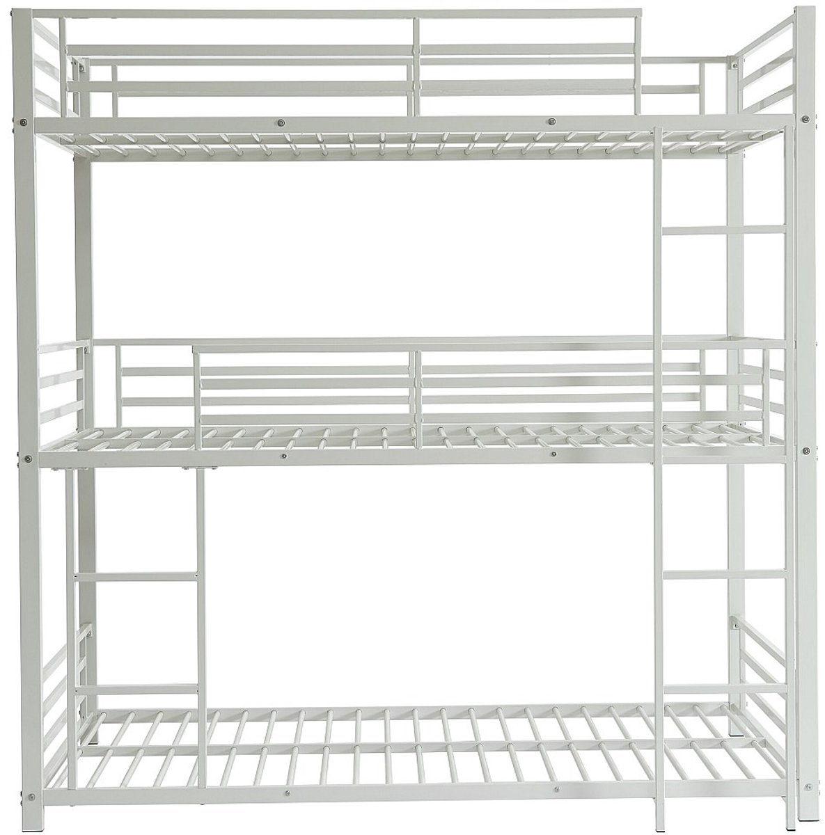 Vente-unique Stapelbed metaal wit 90 x 190 cm