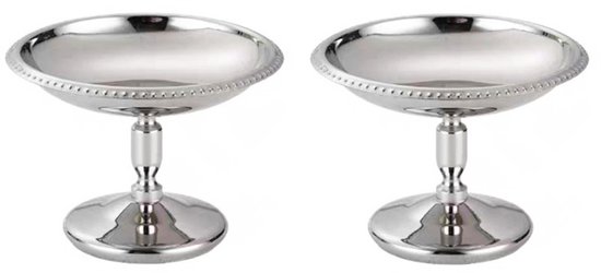IJsbeker stainless steel dessert bowls metalen beker voor ijs , stabiel , gladmaken , roestvrij staal , ruimtebesparend , 4 stuks voor het gezin punch bowls Coupes à glace