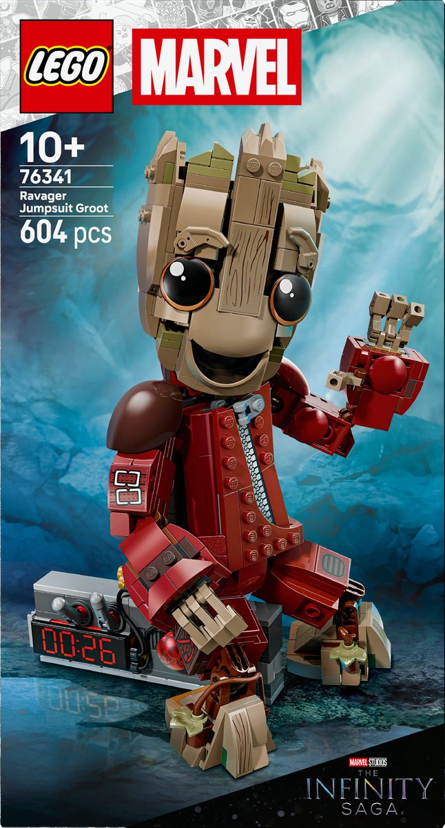 LEGO Marvel Groot in Ravager Jumpsuit - Bouwbaar Superheld Speelgoed voor Kinderen - 76341 – foto 7