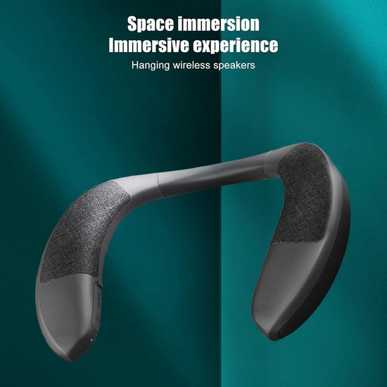 Draagbare Bluetooth Nekband Speaker met HIFI Geluid en Microfoon — afbeelding 4