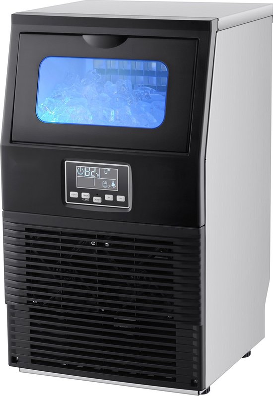 IJsblokjesmachine - Commerciële ijsmachine - Capaciteit 36 kg per dag - Opslag 5 kg - RVS-behuizing - LED-display - Zelfreinigend - Vrijstaand of tafelmodel — afbeelding 2