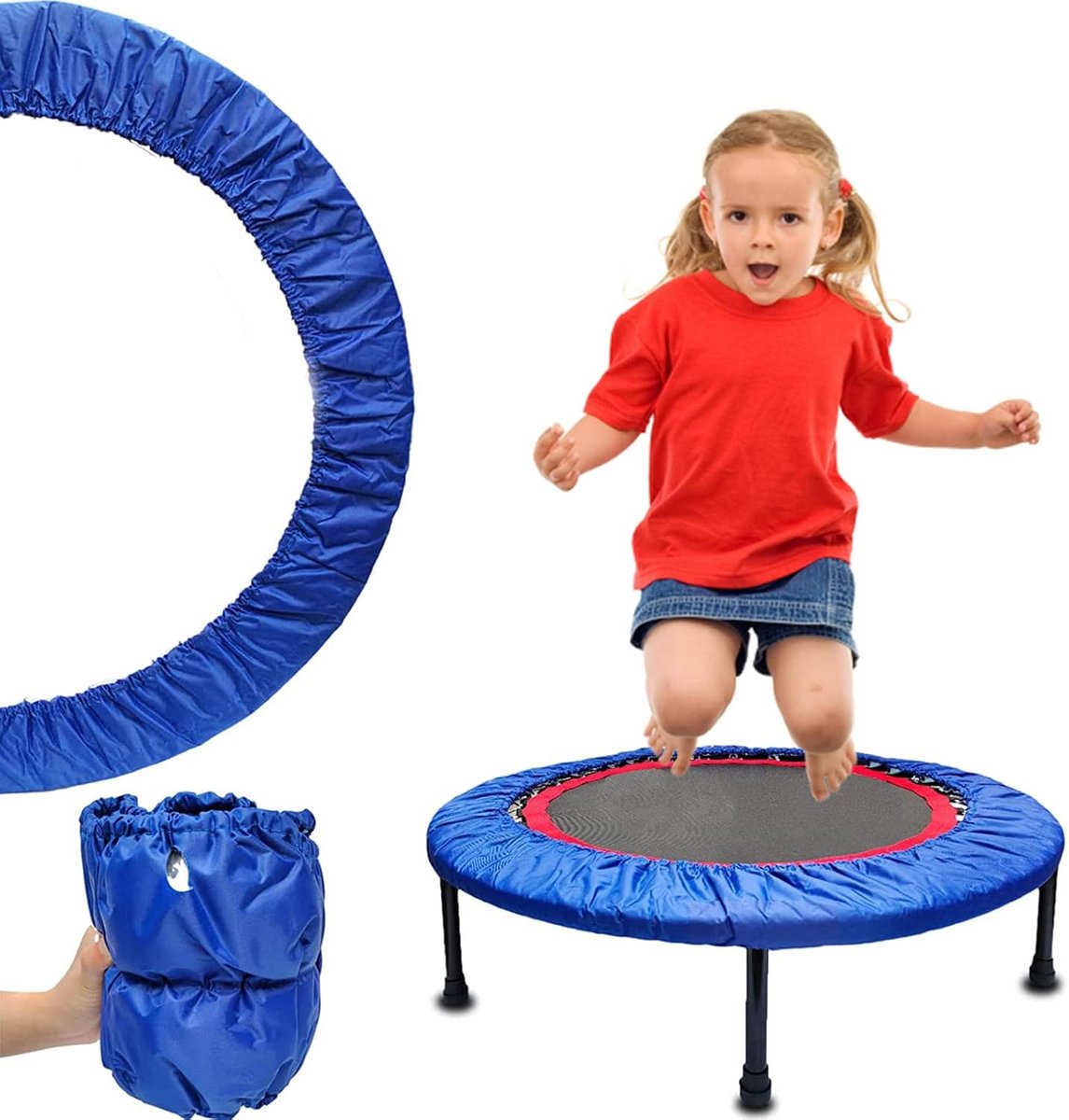 Veiligheidsrand Veerbeschermhoes voor Mini-Trampoline 36 Inch - Waterdicht en Schokabsorberend