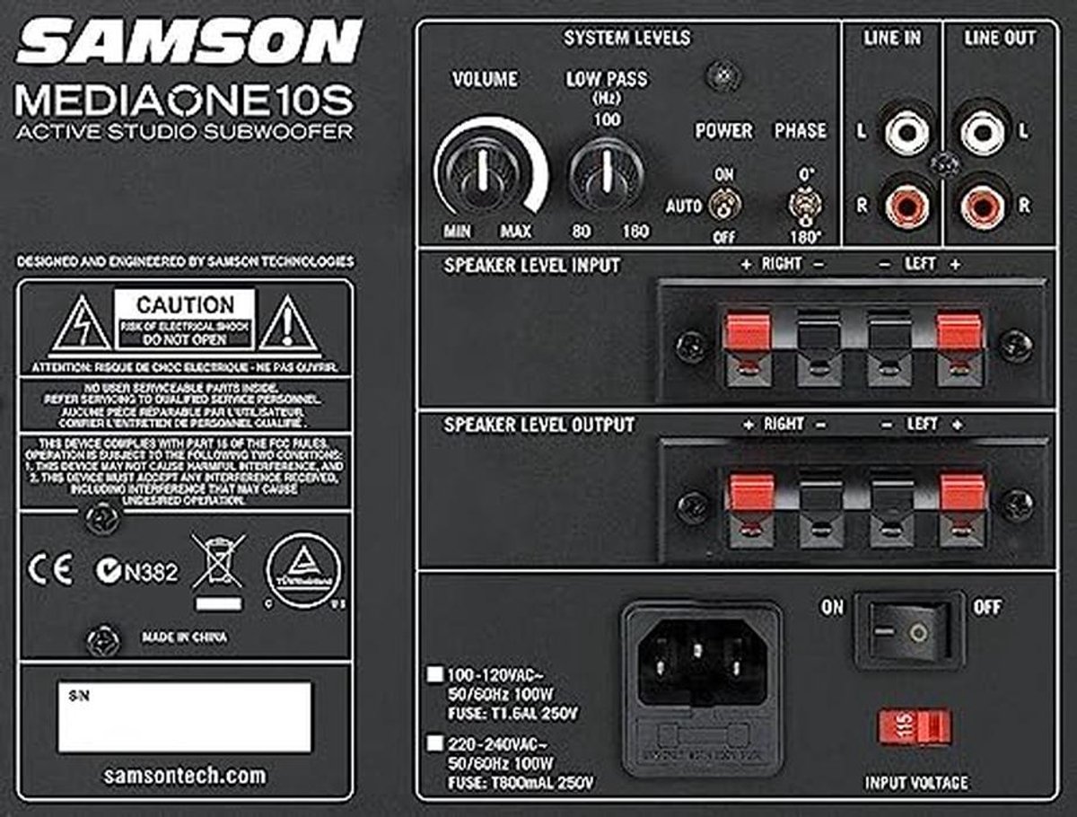 Actieve Studio Subwoofer voor Multimedia en Gaming