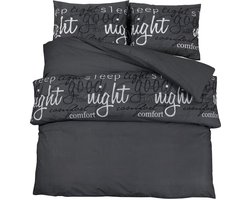 Dekbedovertrekset | Beddengoed 260x220 cm katoen zwart