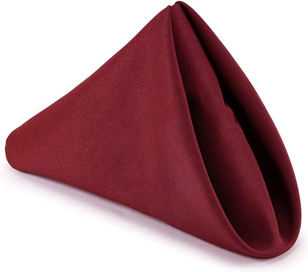 10-delige Bordeauxrode Stoffen Servetten Katoen-Polyester Set 50x50 cm