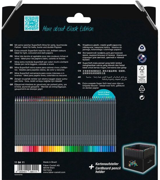 Faber-Castell Black Edition kleurpotloden - 100 stuks - FC-116411