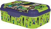 Stor Minecraft Asker Lunchzak Groen Kinderen