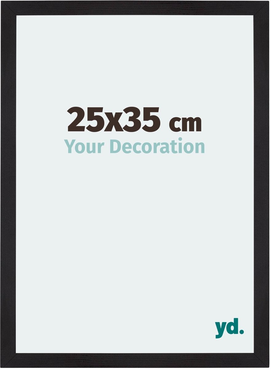 Your Decoration - Puzzellijst 25x35 cm - Zwart Houtnerf - Puzzellijst 500-1000 stukjes - MDF Fotolijst - Mura