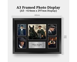 A3 ingelijste handtekening foto Peaky Blinders Tommy voor televisieprogramma fans
