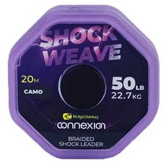 Ridgemonkey Connexion Shock Weave 20 M Karperlijn Transparant 50 Lbs van RidgeMonkey — afbeelding 4