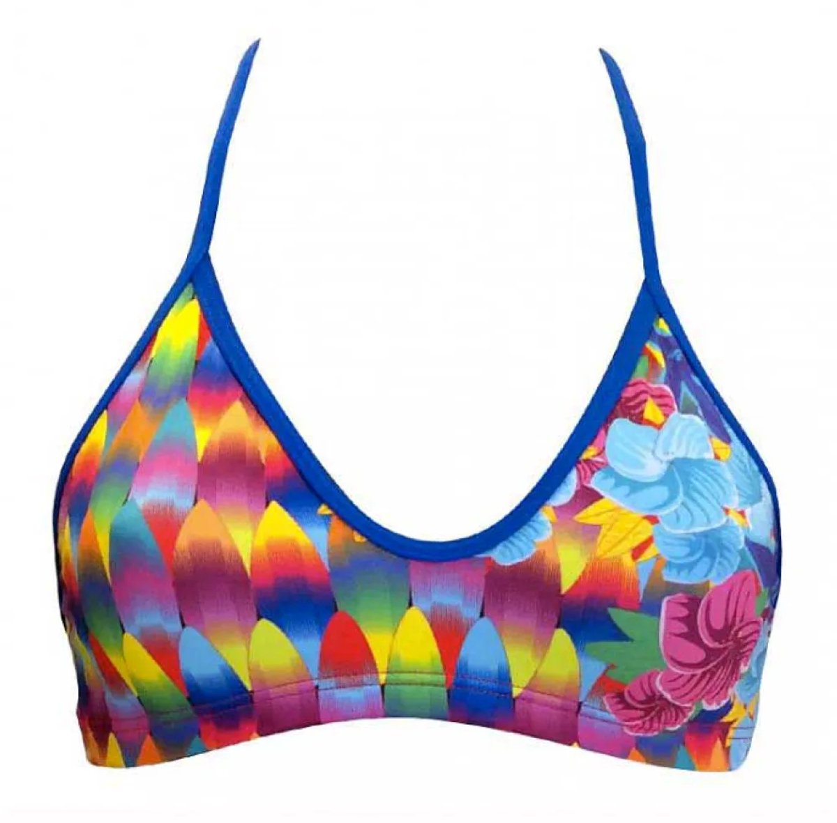 Turbo Surf And Flower Bikinitop Veelkleurig L Vrouw Multicolor