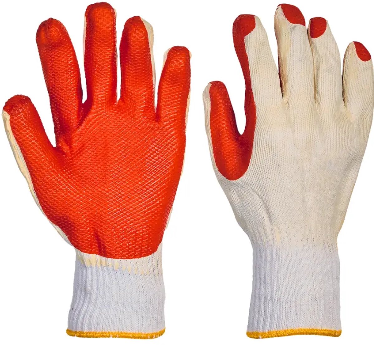 Rehamij Handschoen latex oranje maat XL(10) (Prijs per paar)
