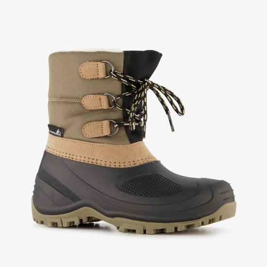 Mountain Peak gevoerde kinder snowboots beige zwart - Maat 27/28 - Moonboots
