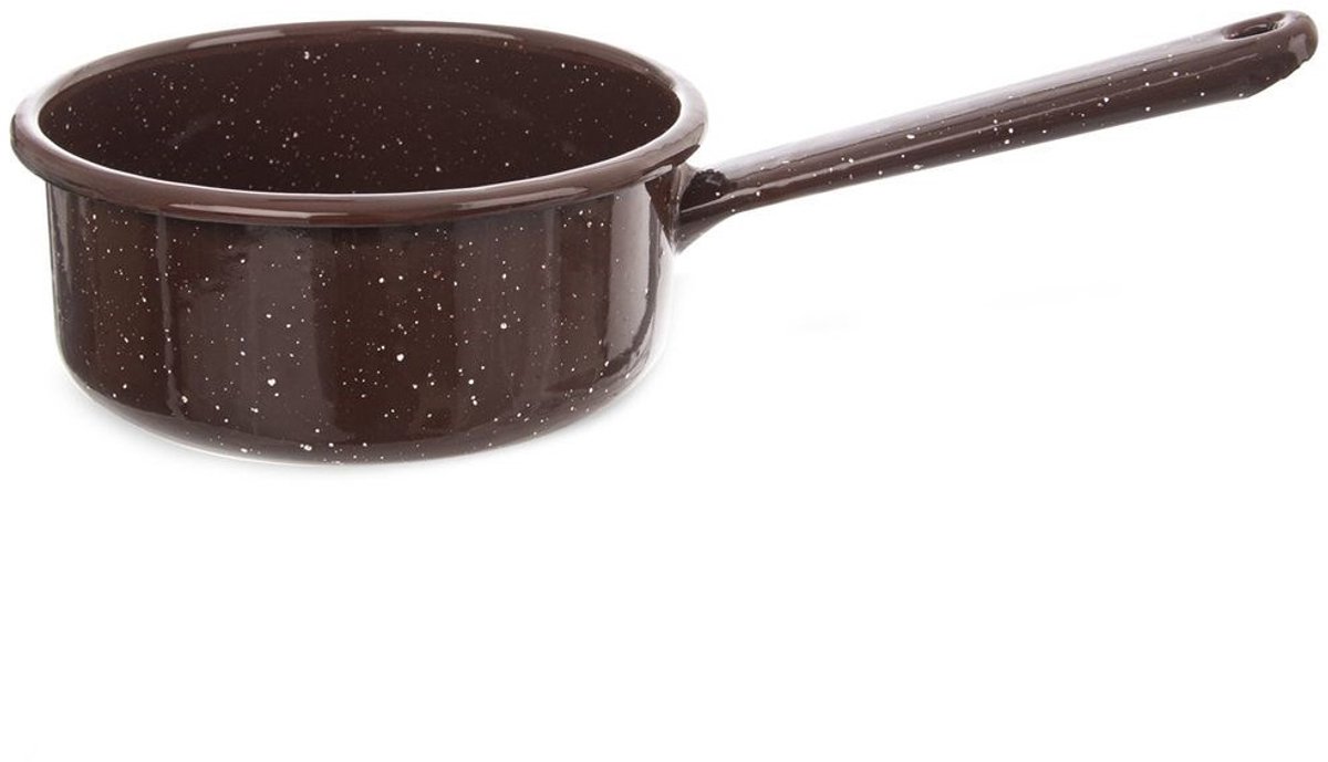 Orion - Emalie Steelpan - 14cm - 900ml - Bruin