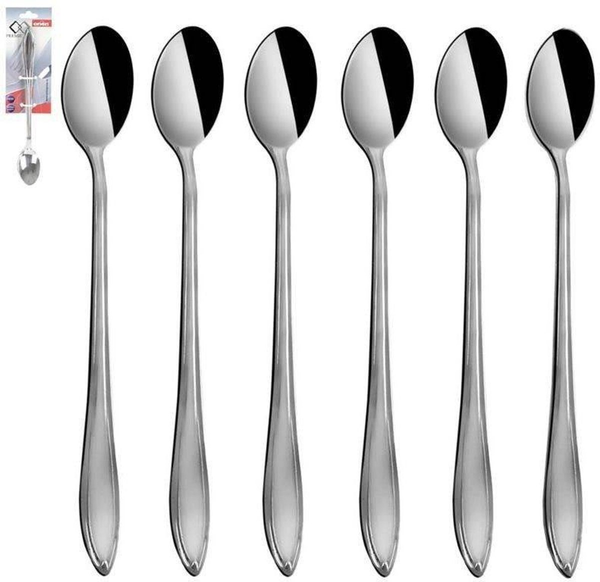 Orion Conic Serie - Stalen Cocktaillepeltjes - 6 Stuks - Glanzend Gepolijst - Vaatwasserbestendig