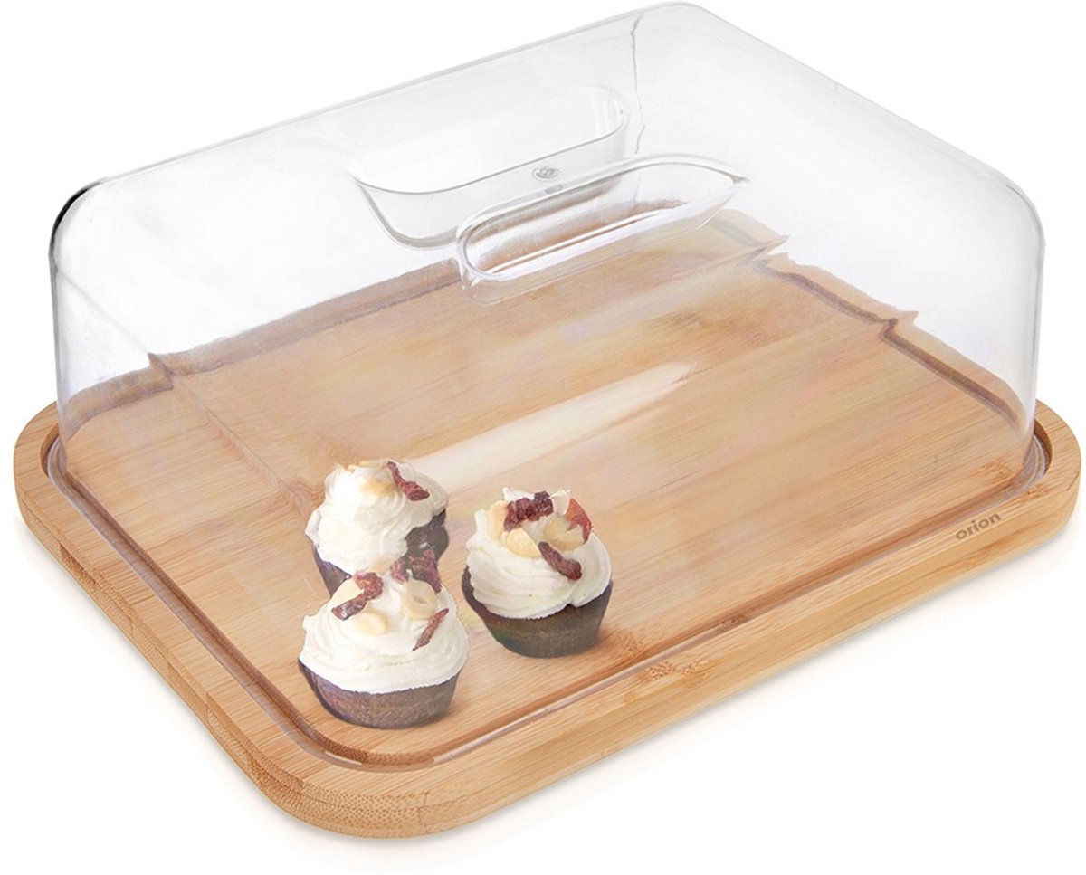 Orion - Serveerplank - Bamboe - Met Deksel - 28x22x11 cm