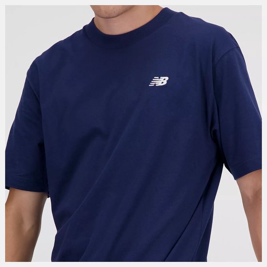 T-shirt en Cotton New Balance Sport Essentials pour hommes - NB NAVY - Taille XL