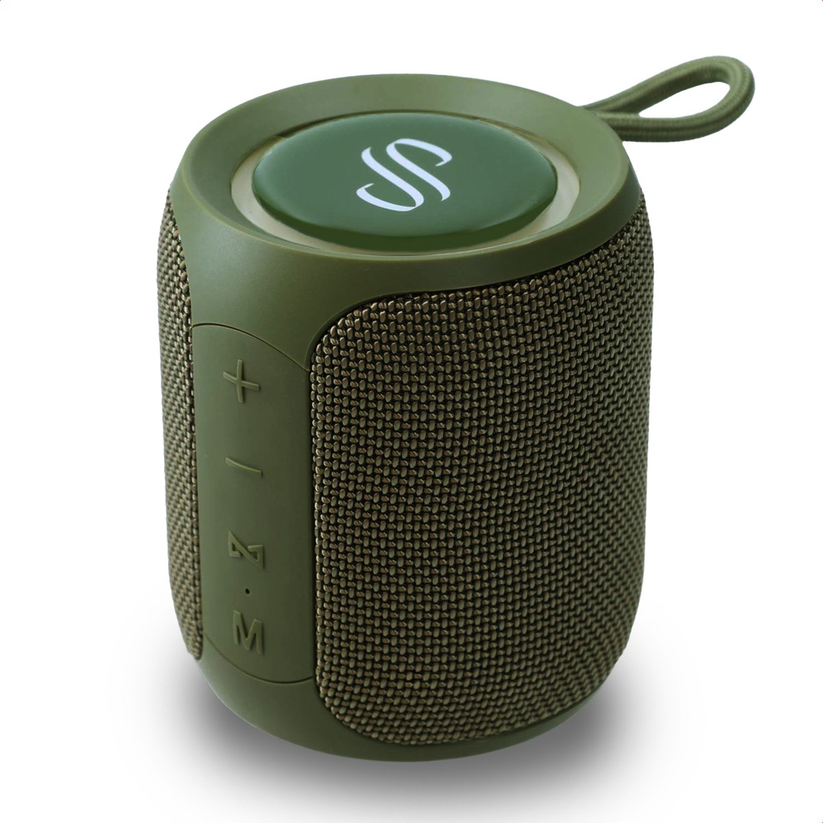 Selencia AquaPlay Bluetooth Speaker - Draadloze speaker - Waterproof - Army Green