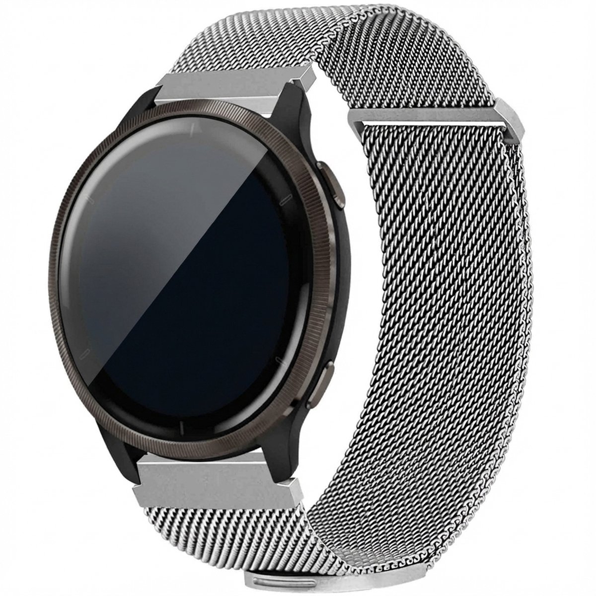 imoshion Milanees magnetisch bandje - Universeel 22 mm aansluiting - Maat M - Zilver