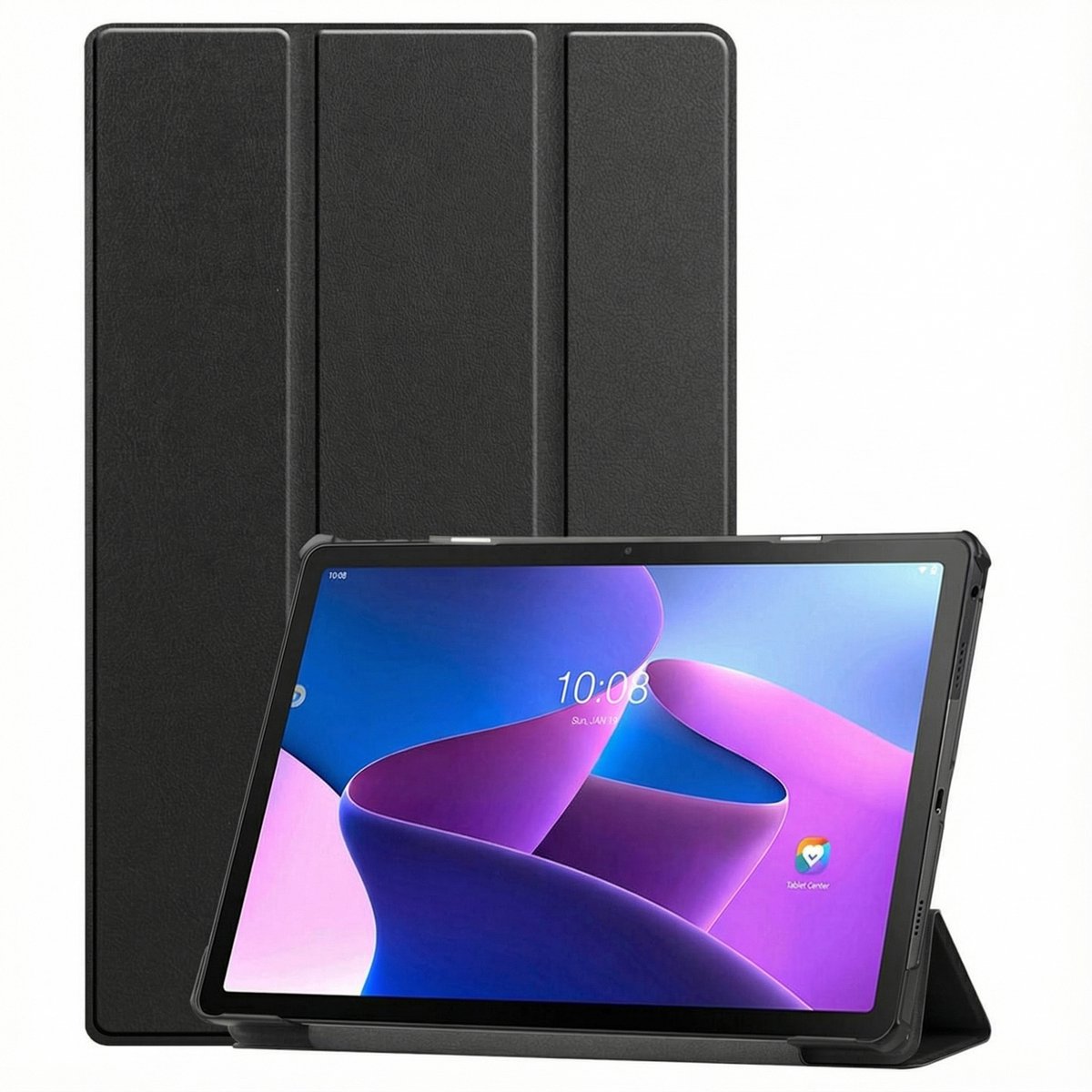 imoshion Tablet Hoes - Geschikt voor Lenovo Tab M10 Plus (3rd gen) - Trifold Bookcase - Zwart