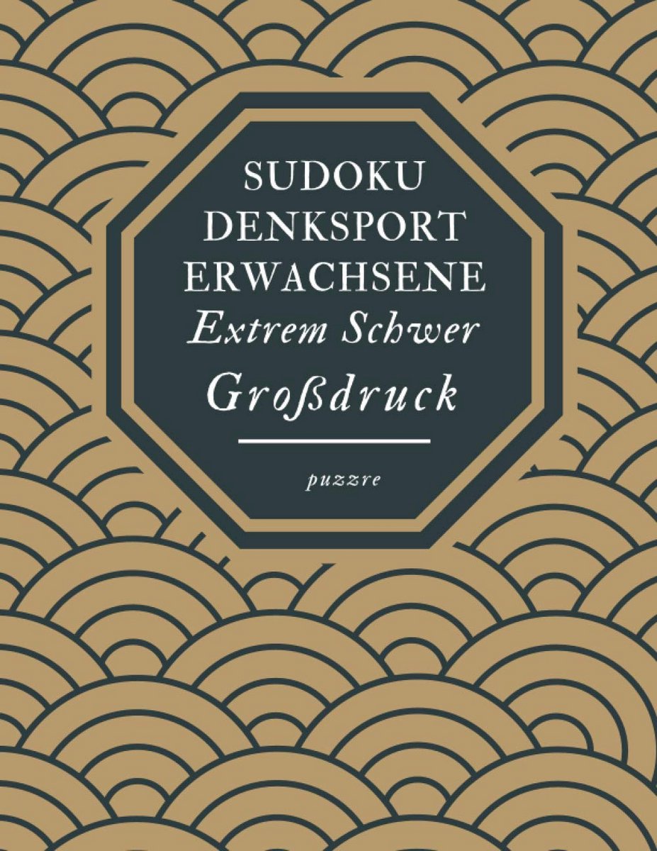 Extrem schwere Sudoku-puzzels voor volwassenen in groot formaat