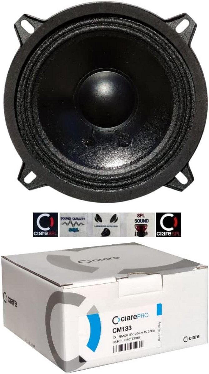 13 cm Woofers voor Auto en Huysystemen - 80 Watt RMS, 200 Watt Max, 4 Ohm