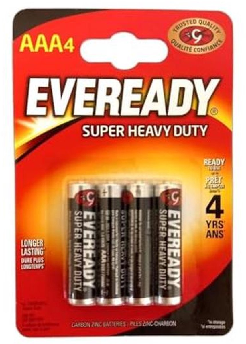 Super Heavy Duty AAA Micro Accu (4 stuks)