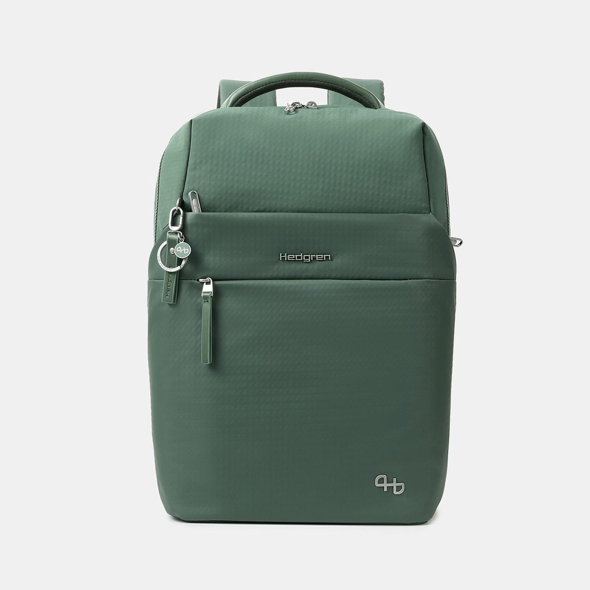 Hedgren SHIKI L rugzak 15,6 inch met RFID-bescherming – Laptoprugzak met regenhoes – Gerecycled materiaal - Duck Green