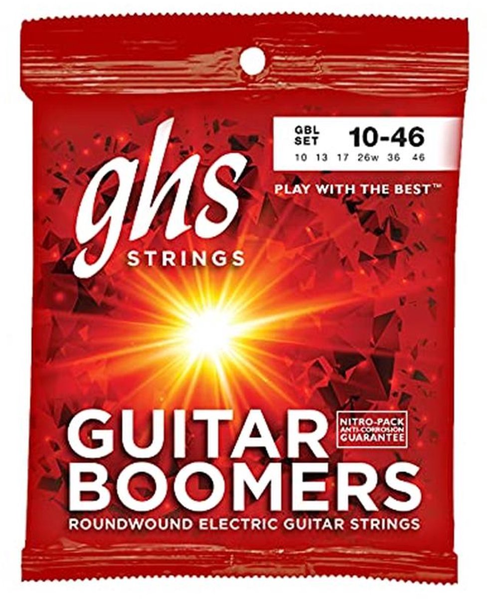 String Set voor Elektrische Gitaar - Licht 010/046 - Rondgewonden
