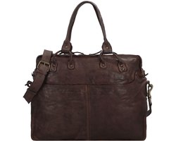 Harold’s Submarine Briefcase Leer 40 cm Laptopcompartiment – 44cm (17,3 duim) – braun