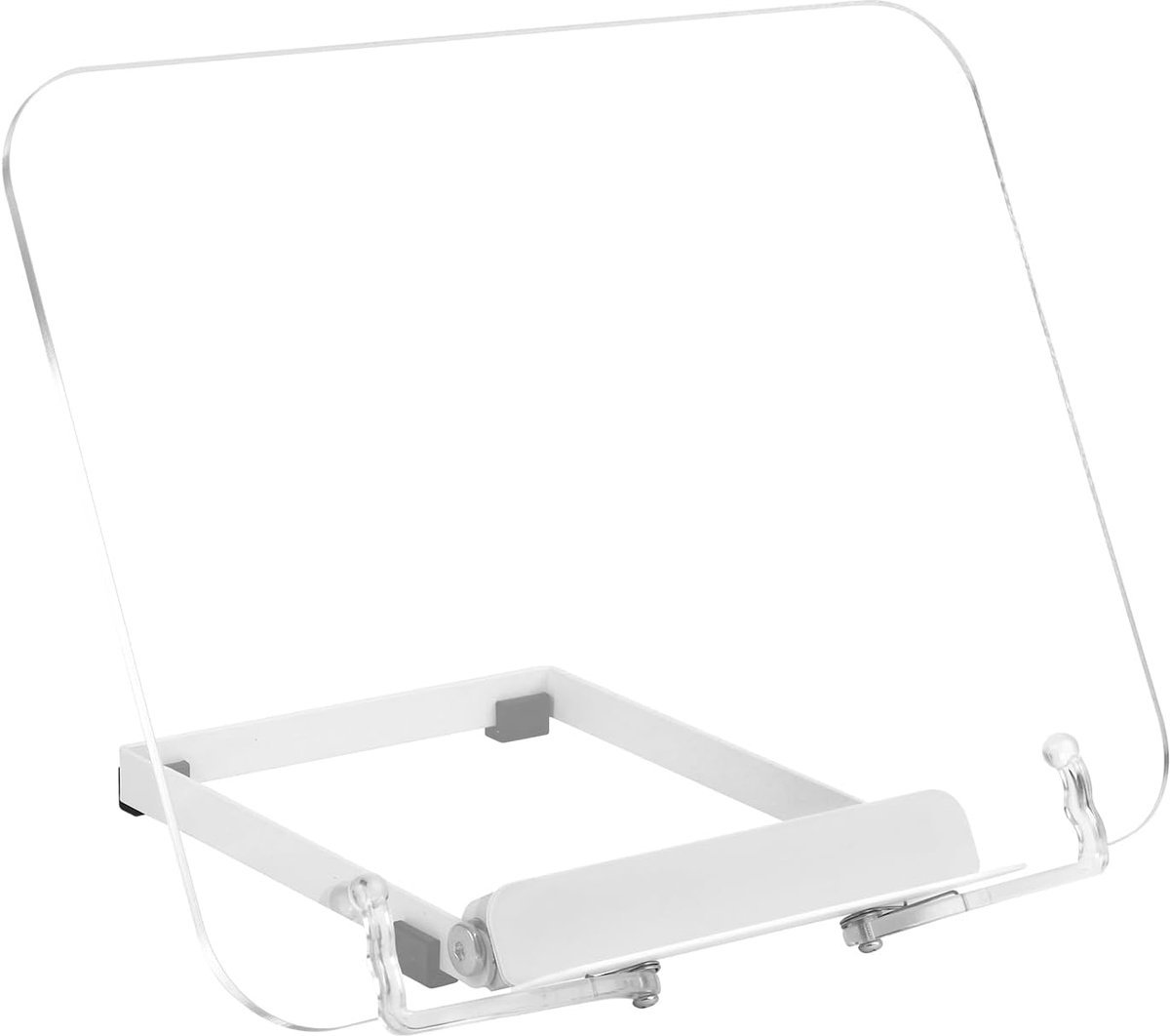 Stunq® Acryl boekenstandaard voor lezen, kookboekhouder, opvouwbaar en draagbaar, lichtgewicht voor kantoor, keuken, schoolboek, recept, tijdschrift, tablet, laptop