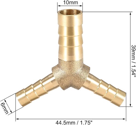 Messing T-Stück Schlauch 1/8″ Schlauch-T-Stück Aus Messing, 3-Wege-Verteiler Für Schläuche – Perfekt Für Wasser, Luft, Kraftstoff Adapter 1 4 3 8 Messing T-Stück Schlauch 1/8″ Schlauch-T-Stück Aus Messing, 3-Wege-Verteiler Für Schläuche – Perfekt Für Wasser, Luft, Kraftstoff Adapter 1 4 3 8