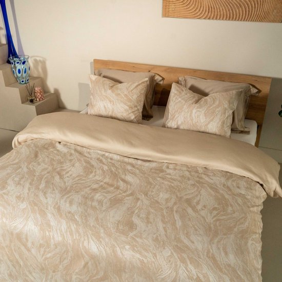 Kayori Nachi Dekbedovertrek Katoen & Tencel - 240x200-220 +2 slopen - Lits-jumeaux - Parelmoer