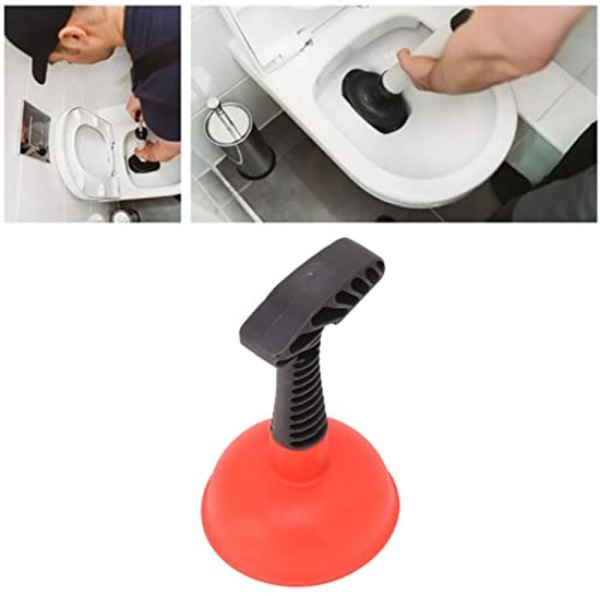 Gootsteenontstopper, krachtige afvoerzuiger met korte steel, kleine ...