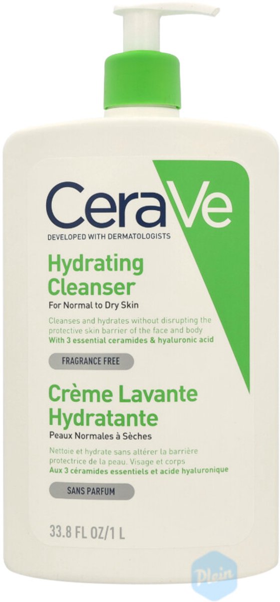 CeraVe Hydrating Cleanser - 3 x 1000 ml - Voordeelverpakking