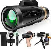 Monoculaire Télescope 100x Avec Trépied Et Pince Pour Smartphone – Jumelles Portables Pour Randonnée