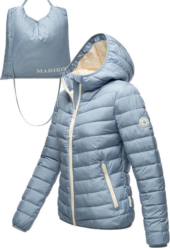 OXMO OXTilda Damesjas, overgangsjas met capuchon, trekkoord, steekzakken, regular fit, donkergrijs (792890), M