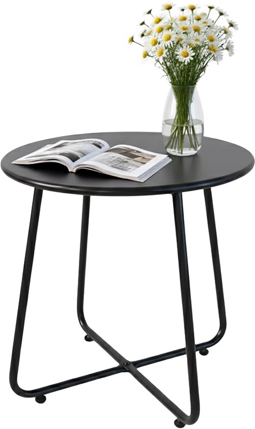 Bijzettafel - 46xØ44 cm - zwart