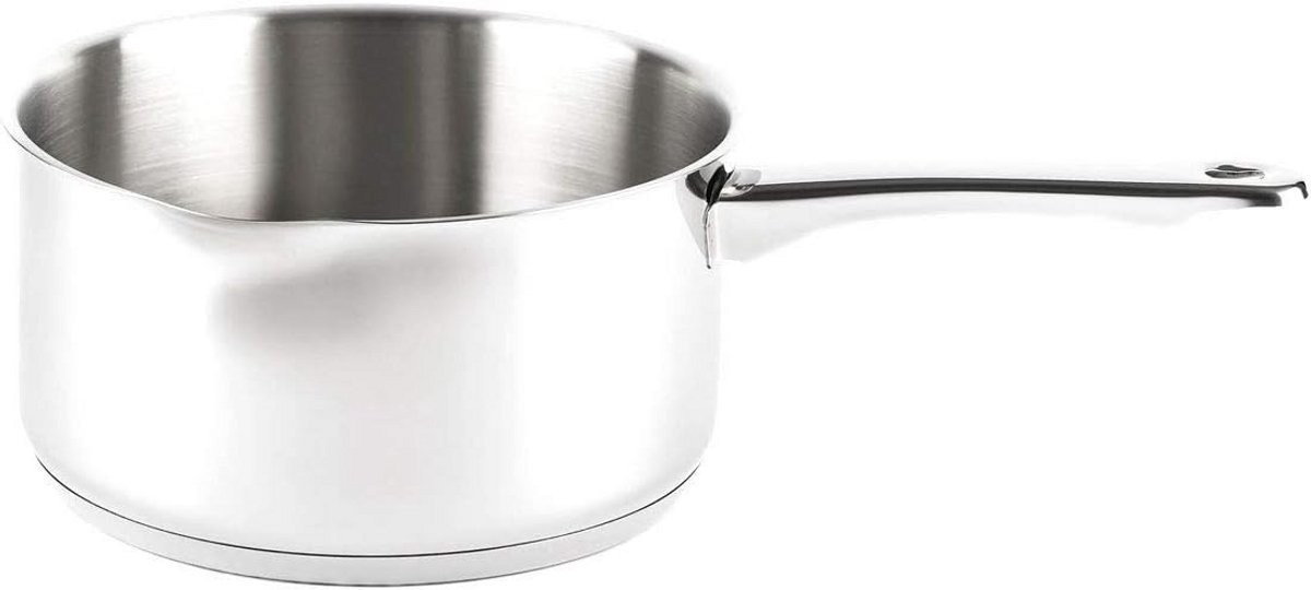 RVS Steelpan 1 Liter met Stevige Greep