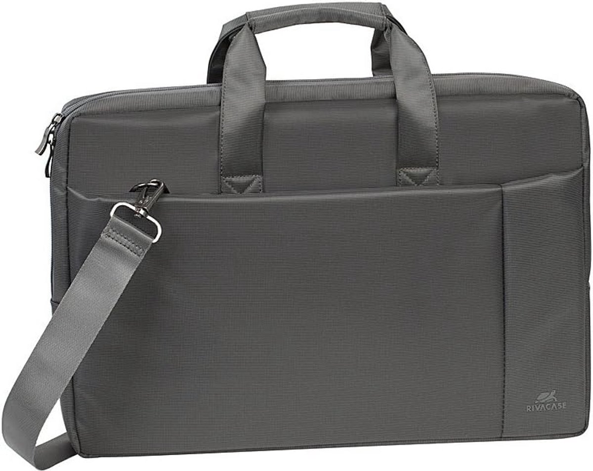 Waterdichte Laptop Tas 17 inch voor Notebook en Tablet - Stevige Schoudertas Grijs