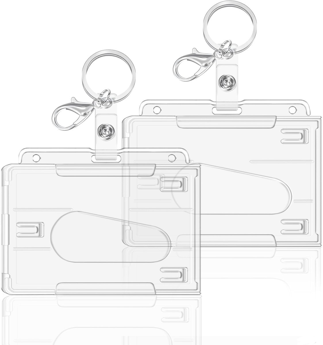 IMPERATORIS® Badgehouder - Pashouder Soft - ID Cardhouder - Waterdicht - Ideaal voor School, Universiteit en Kantoor - 2 Stuks