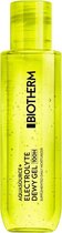 Flesje Biotherm Aquasource Electrolyte Dewy Gel met gele vloeistof en bubbels.