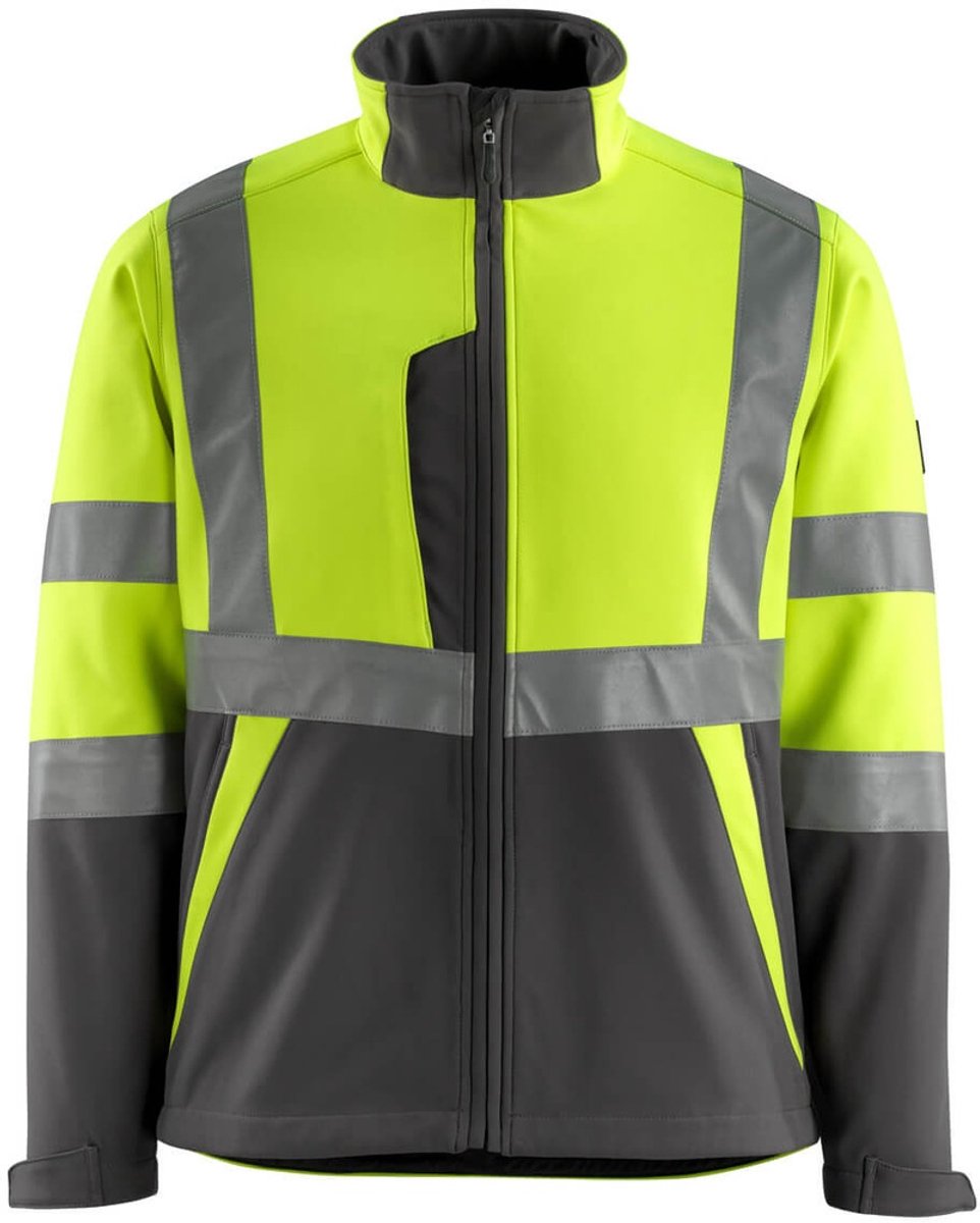 Mascot Safe Light Softshell jas 15902-253 - hi-vis geel/donkerantraciet - L