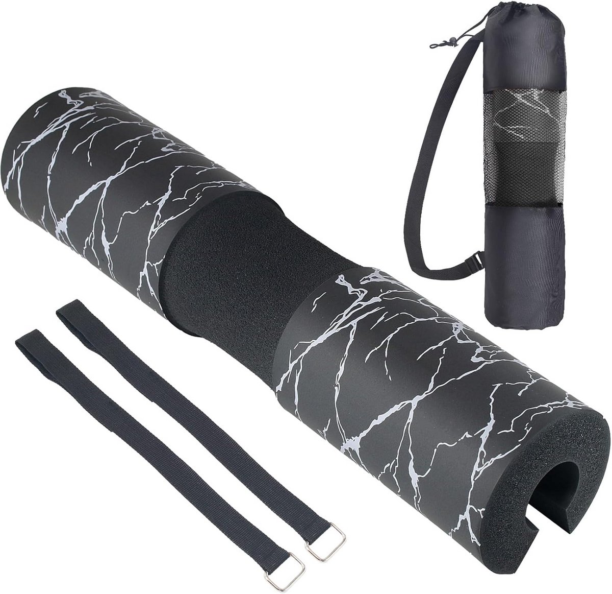 Extra Dikke Squat Pad Barbell voor Hip Thrusts en Lunges - Comfortabele Foam Bescherming Standaard & Olympische Stangen