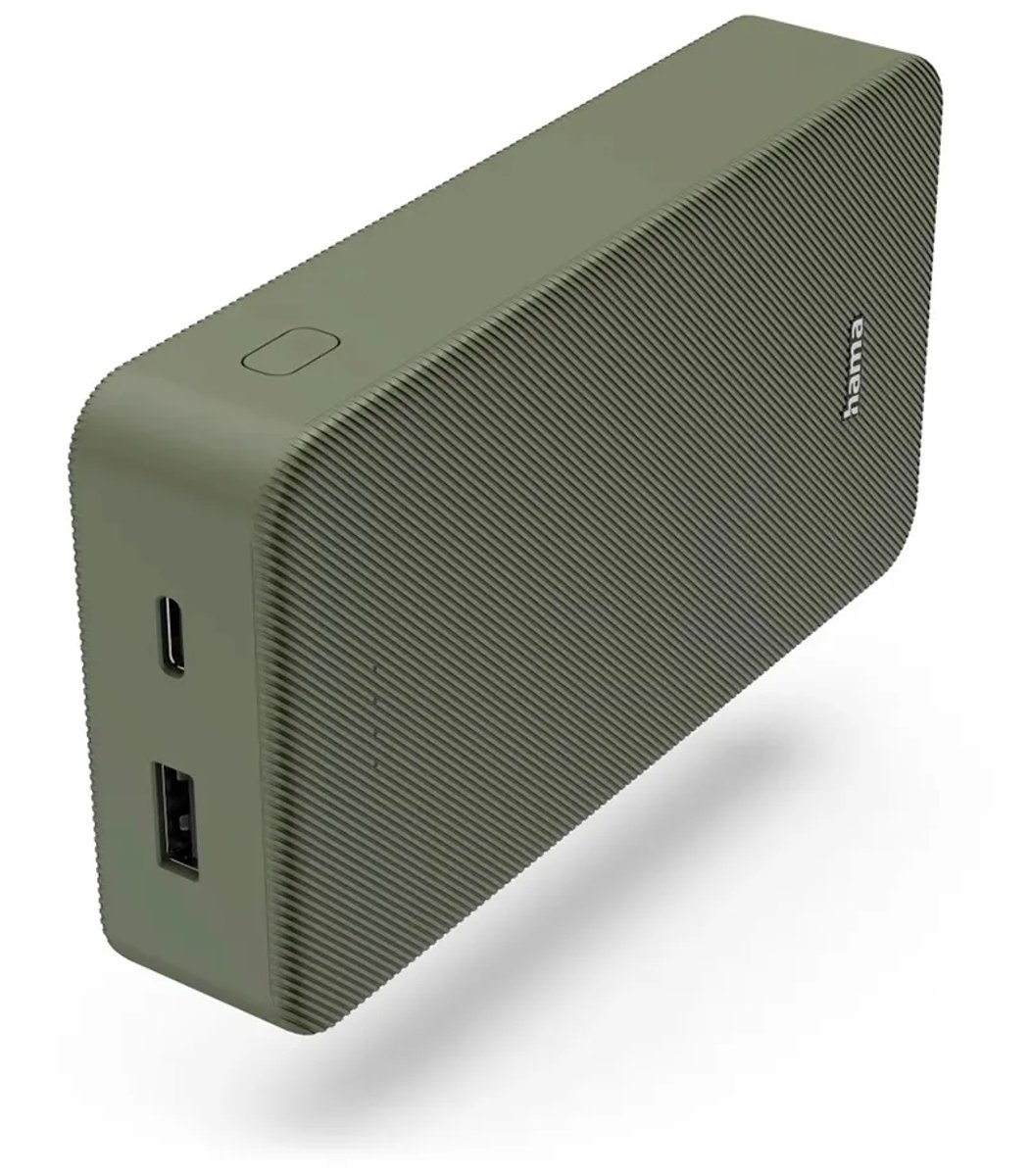 Hama Powerbank 20000mAh 15W USB-C en USB-A Groen - afbeelding 2