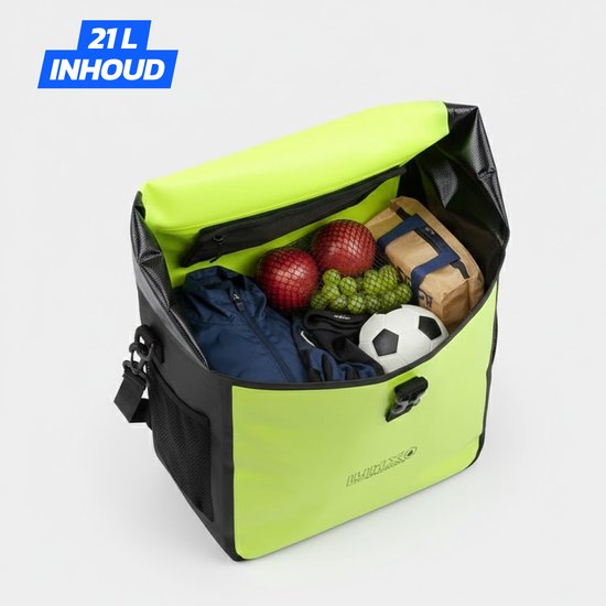 Lynx Waterdichte Fietstas Tarpaulin 21L - Geel van Lynx. — afbeelding 5