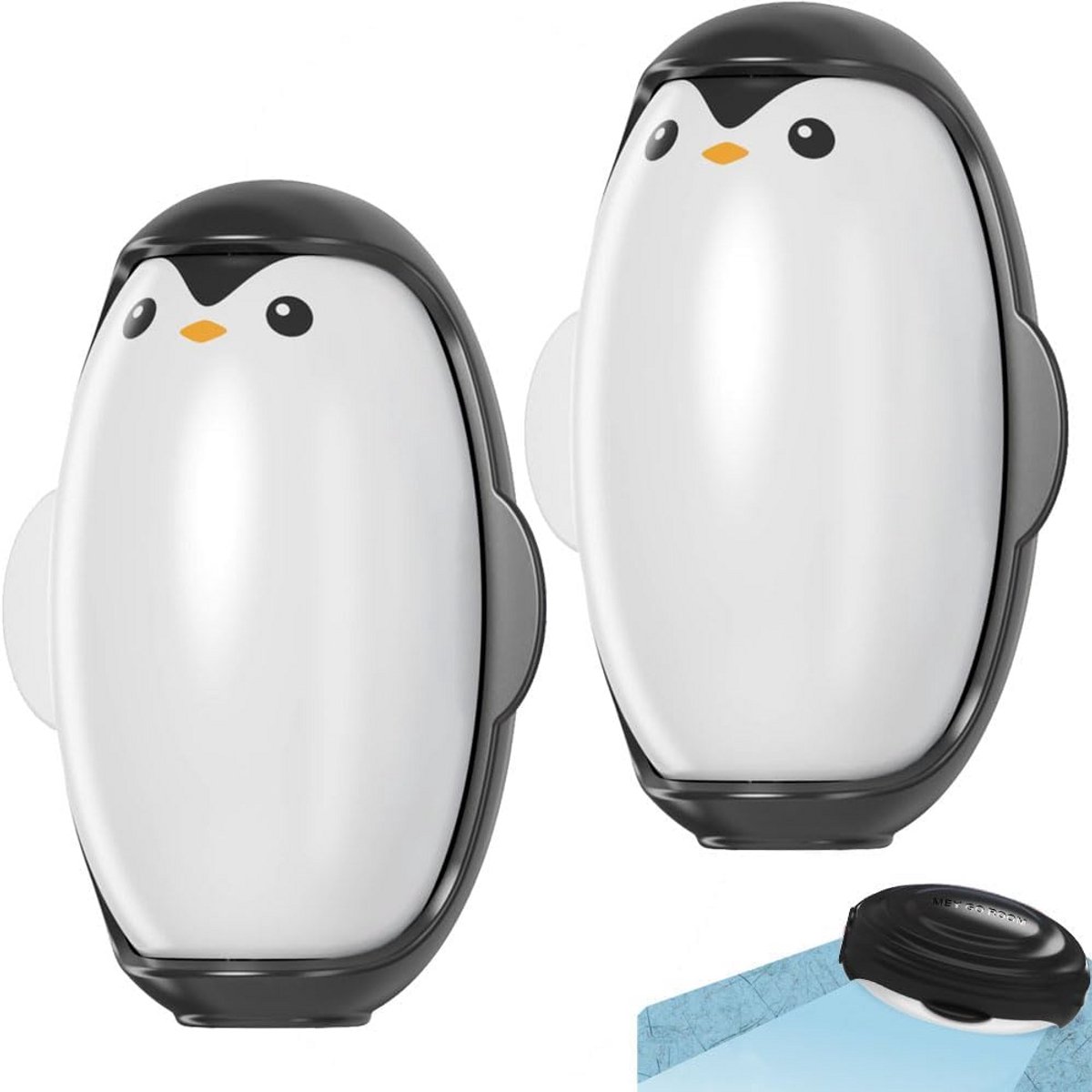 Herbruikbare pluisrol in pinguïnvorm - afwasbaar, voor kleding en dierenharen