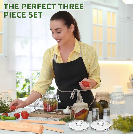 Fermentatie Accessoire Set met Stamper, Tang en Gewichten, Ø 7 cm — afbeelding 4