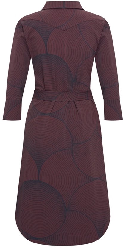 MI PIACE - Travel Jurk Circle Print 2092 Burgundy