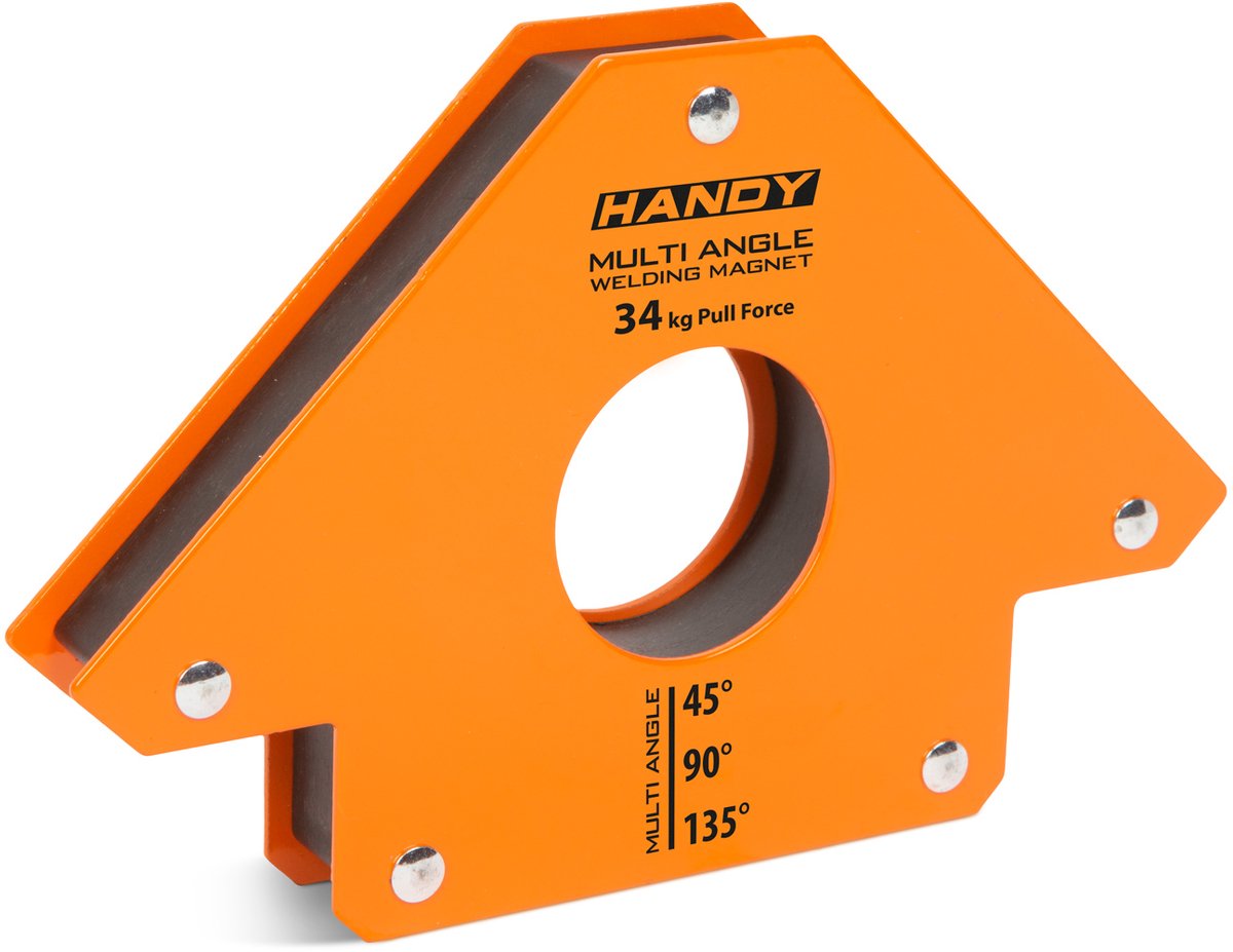 Las-Magneet Max. 34 kg – Extra Sterke Hoekmagneet Voor Lassen En Metaalmontage – Fixeert Werkstukken Op 45°, 90° En 135° – Ideaal Voor Zware Metalen Constructies En Nauwkeurig Positioneren Zonder Extra Handen [10882A]